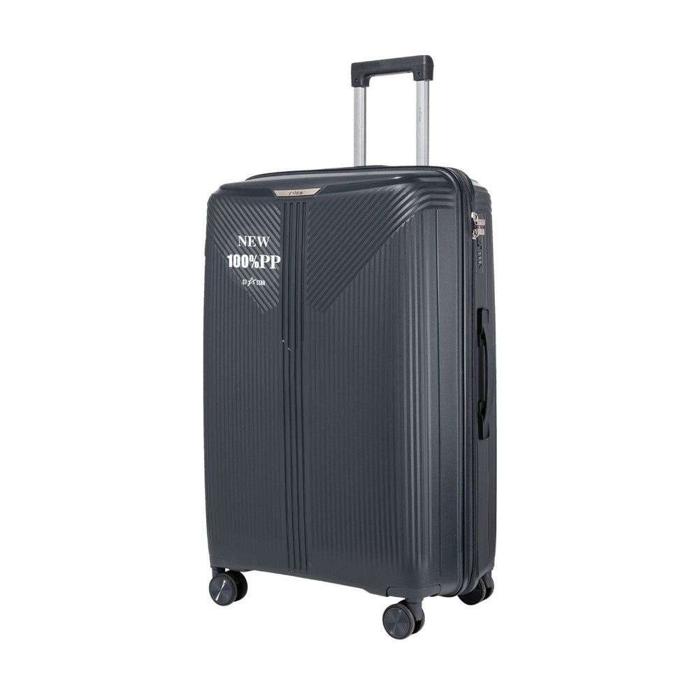 Maleta espaciosa de PP de 28" diseñada para equipaje de factura. Cuenta con ruedas silenciosas, cerradura antirrobo con contraseña y construcción duradera. Perfecta para viajes de larga distancia, viajes familiares y viajes diarios, un imprescindible para