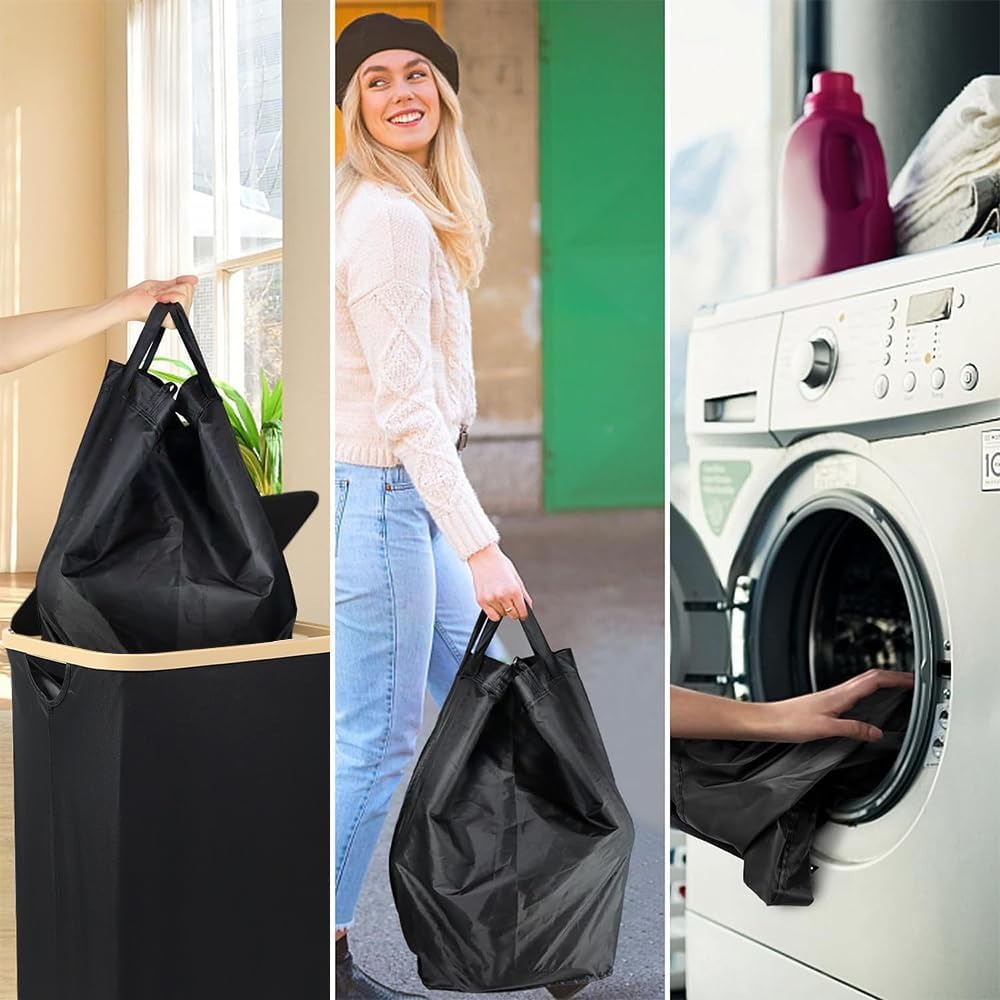 Recogedor de Botellas Plegable de Nylon Oxford 600D para Interior y Exterior, Cubo de Basura, Capacidad de 100L, Resistente al Desgarro y Lavable, Incluye Bolsas XXL, Puede Recoger Aproximadamente 35 Botellas, Ideal para Uso Doméstico, Almacenamiento en C