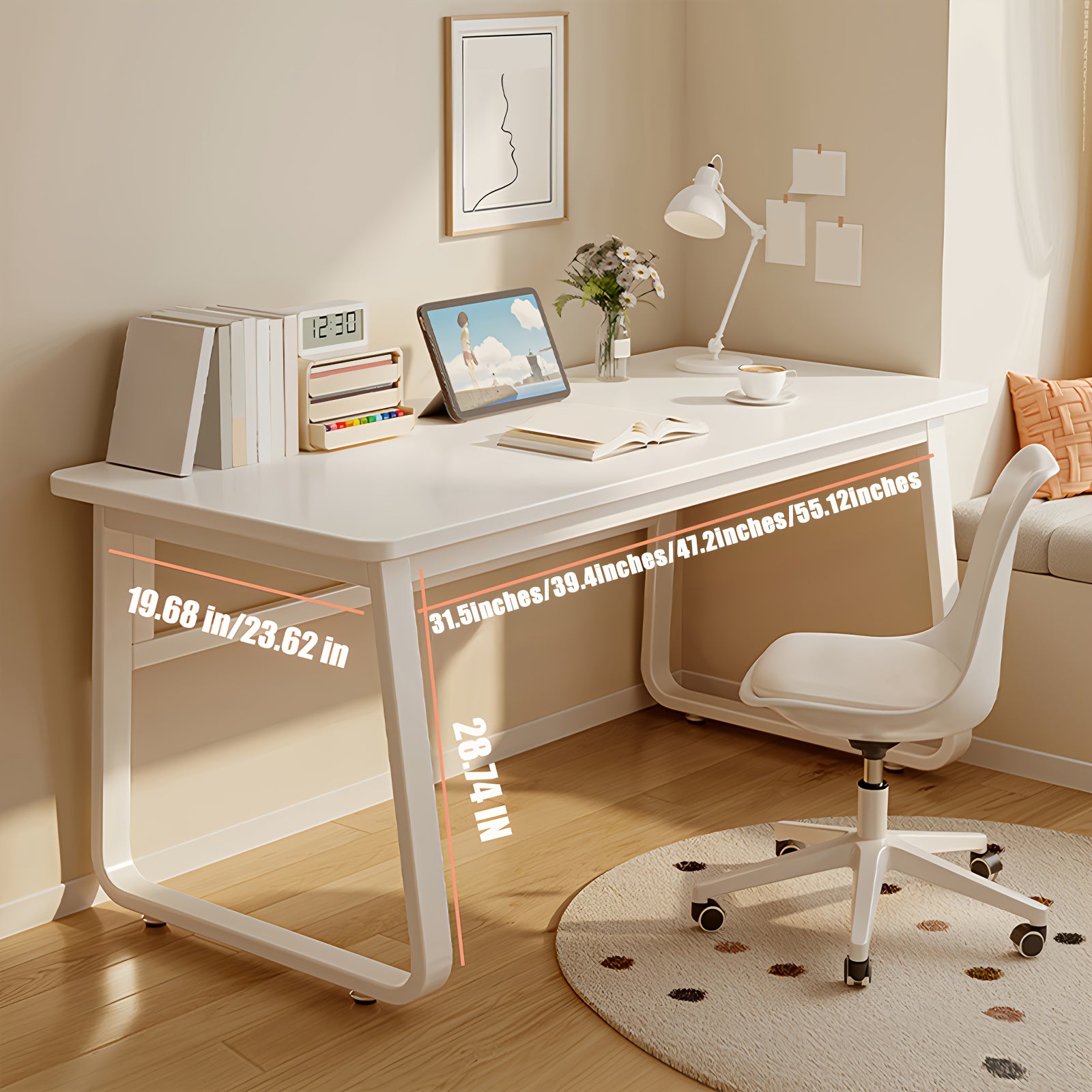 Escritorio funcional para ordenador multifuncional | Oficina, estudio y dormitorio