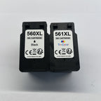 Cartuchos XL Multipack 560/561 para impresoras Canon Pixma TS5350, TS5351, TS7450, TS7451, TS5352 y TS5353, compatibles con PG-560XL y CL-561XL
