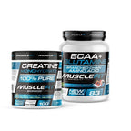 Pack Glutamina + BCAA´s 500g (varios sabores) + Creatina Monohidrato 300g (neutro) - Musclefit