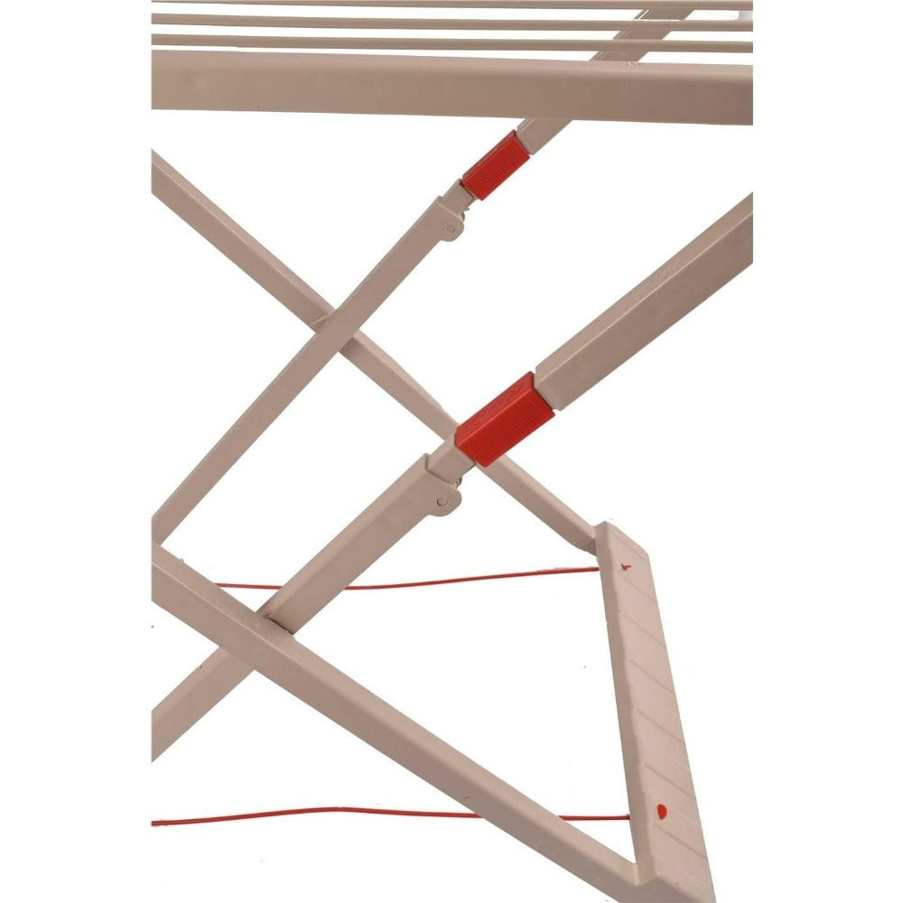 Tendedero Plegable con Alas, 20 Metros de Superficie de Tendido, Hecho de Resina Resistente al Sol y a la Intemperie, 180 x 108 x 55 cm - Dekohome