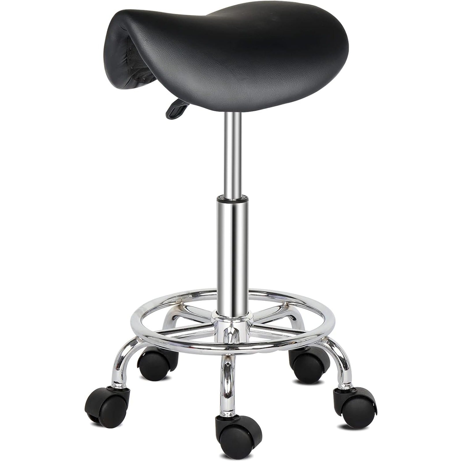 Bonnlo Taburete | Altura Ajustable, Giro de 360°, Taburete de Trabajo para Oficina, Salón, Bar
