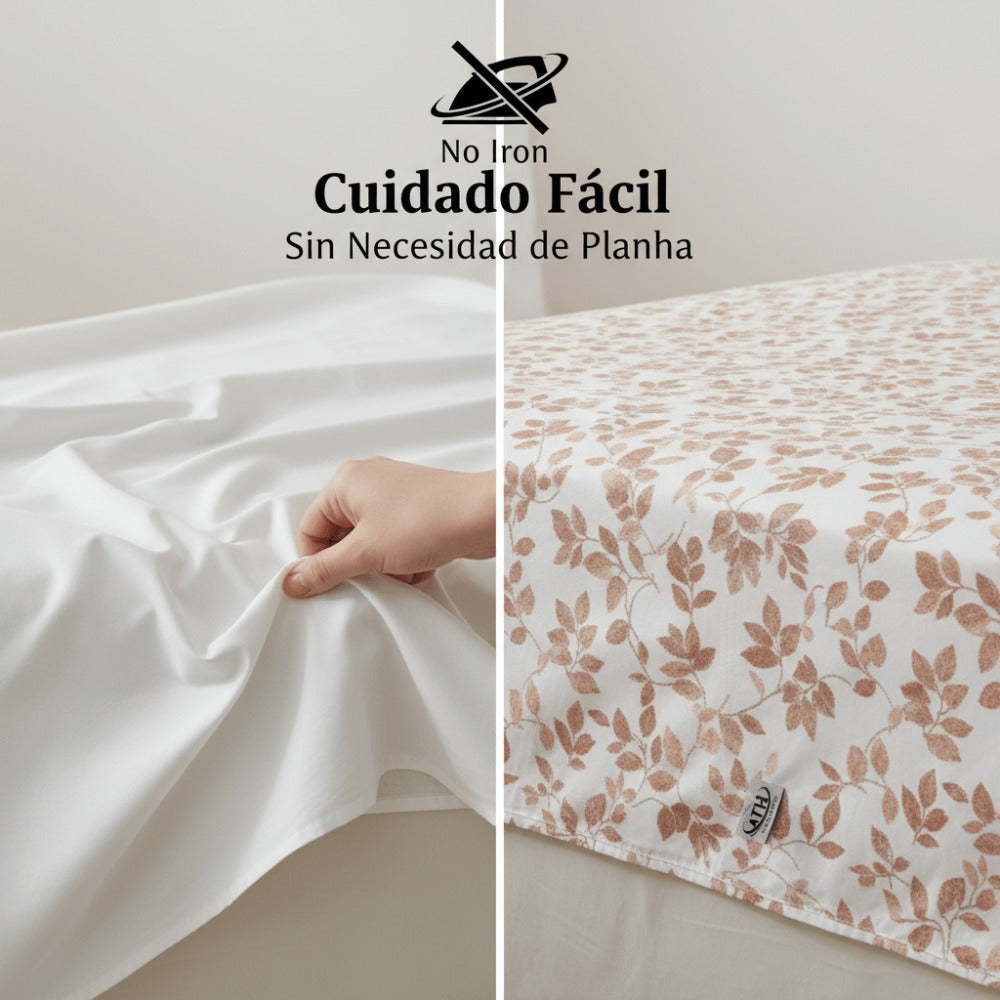Juego de Sábanas 3 Piezas Estampadas Microfibra – Sábana Bajera Ajustable + Sábana Encimera + Funda Almohada, Suave y Antiárrugas, Cama 90 105 135 150 180, Poliéster microfibra