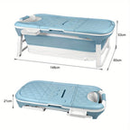 Bañera plegable portátil para adultos plegable portátil | Baño, balcón y espacios reducidos