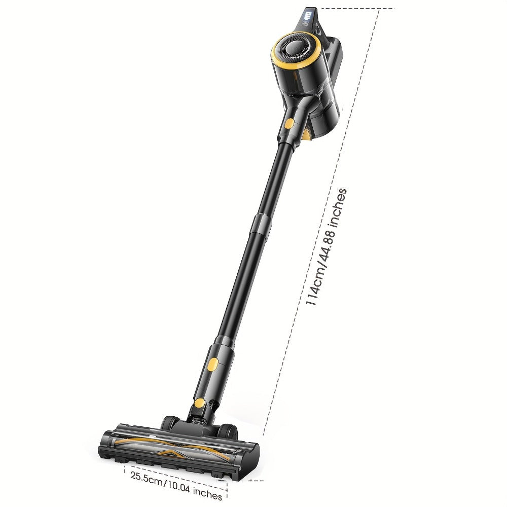 Aspiradora Inalámbrica Lubluelu 35Kpa, Aspiradora Ligera sin Cerdas Anti-Enredos, Hasta 50 Min de Autonomía, para Alfombras, Pisos de Madera Dura y Pelo de Mascotas