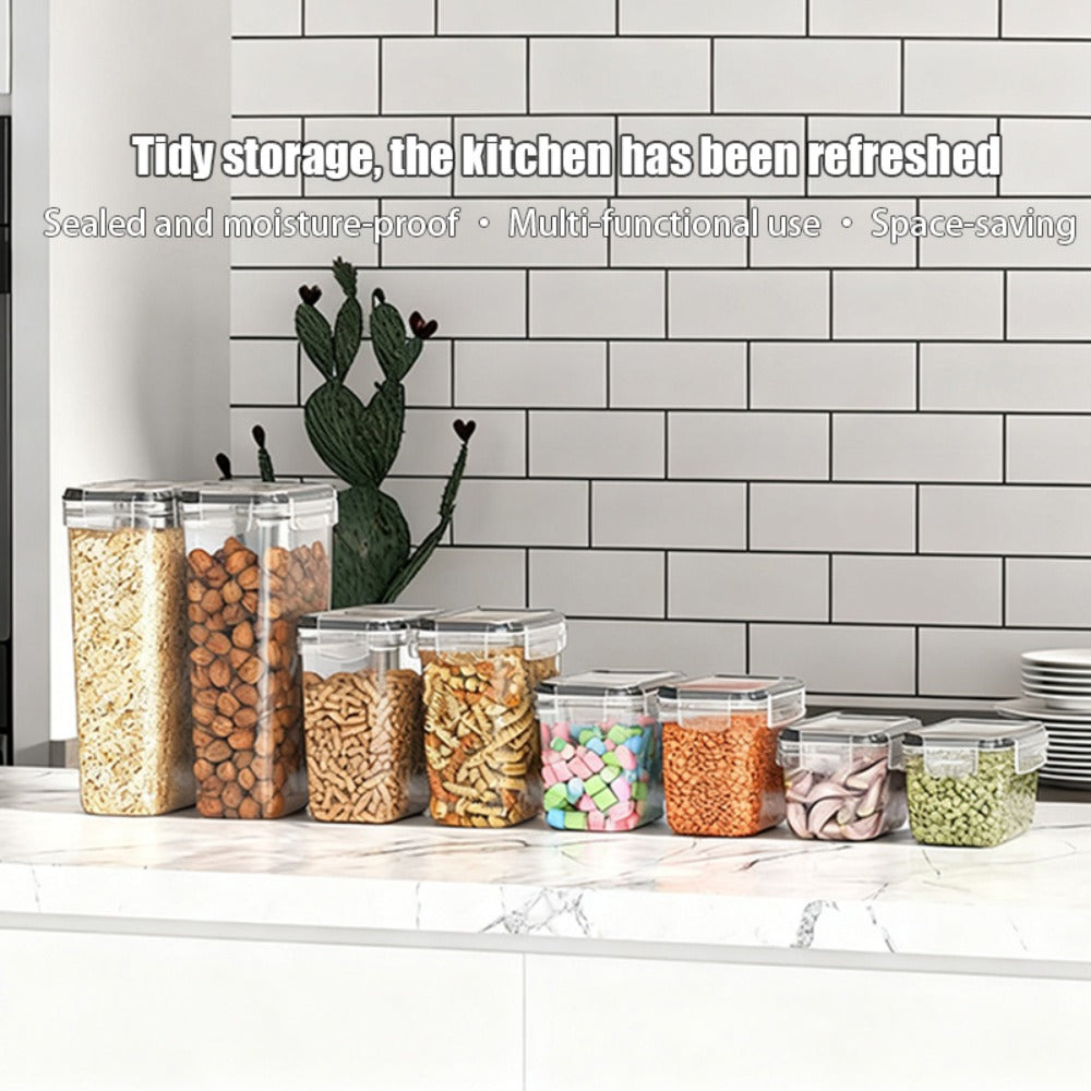 Juego de 48 piezas de recipientes herméticos, apilables y que ahorran espacio para almacenar alimentos, con tapas y cajas, incluye etiquetas para facilitar la cocina y la organización de la despensa. Compra 24 recipientes, obtén 24 tapas y 1 marcador grat
