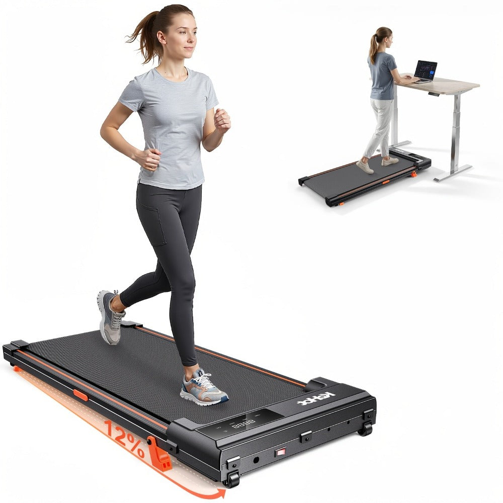 Andador para debajo del escritorio, operación conveniente con control remoto, pantalla LED, no requiere instalación, adecuado para fitness en casa, relajación en la oficina, sin batería