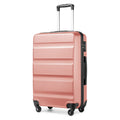 Diseño horizontal desnudo de gran capacidad con cerradura TSA ruedas giratorias maleta de shell duro ABS para regreso a clases regalo de vacaciones