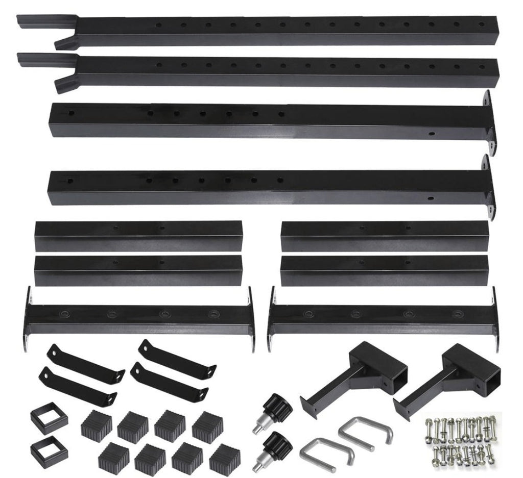 Costoffs Soporte Ajustable para Mancuernas, Estante para Barra, Rack de Levantamiento de Pesas de Metal con Capacidad de 250 kg, Soporte para Sentadillas