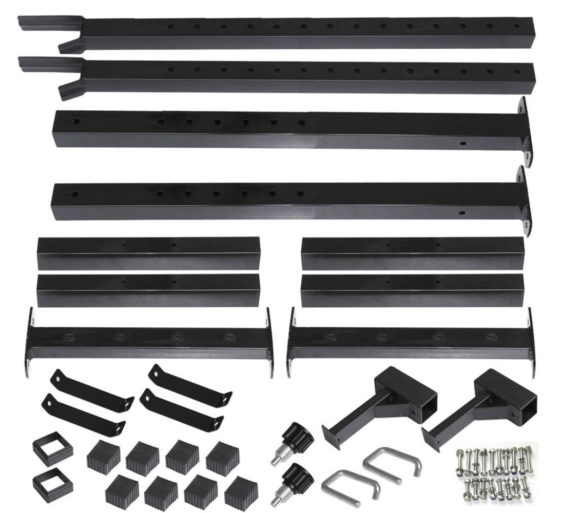 Costoffs Soporte Ajustable para Mancuernas, Estante para Barra, Rack de Levantamiento de Pesas de Metal con Capacidad de 250 kg, Soporte para Sentadillas
