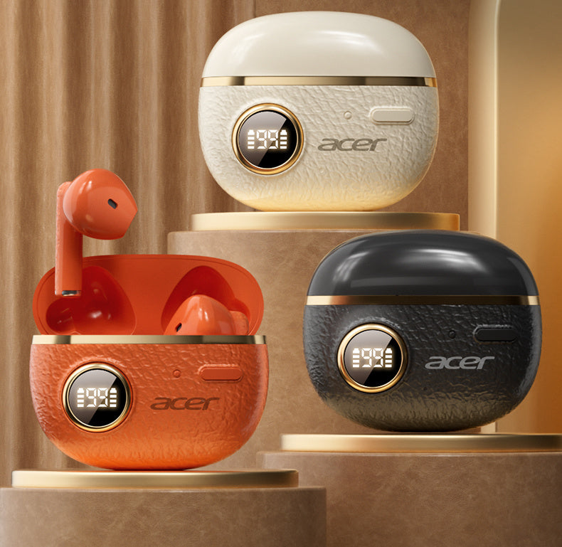 Auriculares Bluetooth | Acer Ohr Auriculares inalámbricos de 13.82 metros, calidad de sonido estéreo, auriculares con reducción de ruido en