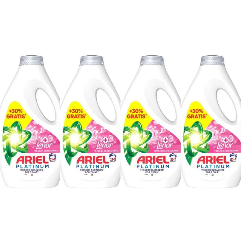 Ariel Detergente Liquido Sensaciones 24+6 Lavados 2botella*1350ml /4botellas*1350ml