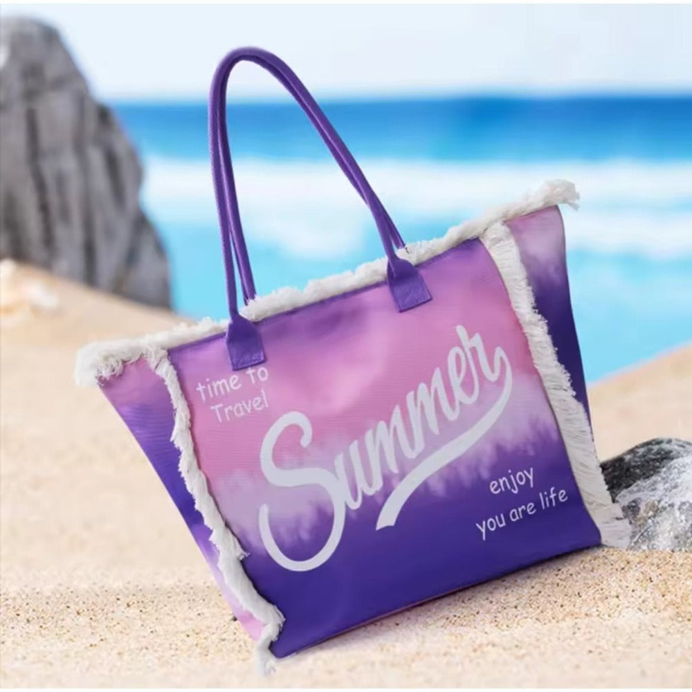 MEJORADA Bolso de Playa o piscina Grande - Diseño Verano, Ligera y Espaciosa (55x35x20 cm), TOTE BAG, Disponible en 6 Colores, Ideal para Viajes y Vacaciones