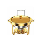 Enfriador de Alimentos de Acero Inoxidable Dorado 1/2/4/6, Contenedor de Catering para Buffet con Tapa para Boda/Banquete de Año Nuevo, Exclusivamente para Cocinar (exclusivamente para cocinar)