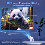 Proyector Magcubic HY300 Pro Dual Wifi6 290ANSI Relación de Proyección 0.8:1 y Corrección Automática de Keystone, 720P Nativo, Altavoz Incorporado, Streaming, Mini Cine en Casa Portátil, Presentaciones de Juegos, Diseño Compacto para Películas, Videos, Us