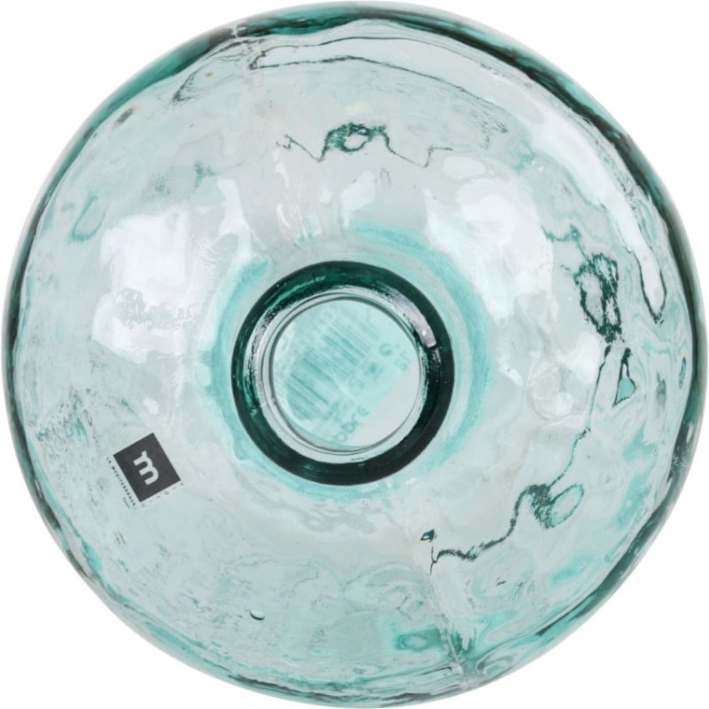 LILI HOME Damajuana Jarrón Garrafa de Vidrio Reciclado – Estilo Mediterráneo Artesanal desde 4L hasta 16L Un objeto atemporal que une diseño, sostenibilidad y calidez. Cada pieza es única, soplada a mano con un acabado que conserva la belleza natural del