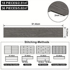 Piso de PVC, Piso de Vinilo 91.44X15.24X0.2Cm, Azulejos Autoadhesivos 18 piezas para 2.5M², 36 piezas para 5M², Piso de Vinilo con Clic, Laminado Adhesivo con Efecto Madera, Roble Cálido/Negro Roble/Beige-Gris/Roble Blanco/Gris