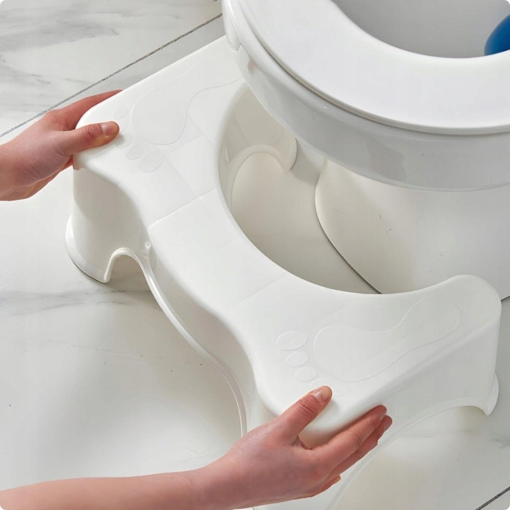 Escabel ergonómico para inodoro, 17 cm, plataforma de baño, 42 cm, escabel reciclado para inodoro, antideslizante para adultos y niños, 1 unidad