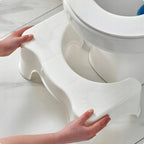 Escabel ergonómico para inodoro, 17 cm, plataforma de baño, 42 cm, escabel reciclado para inodoro, antideslizante para adultos y niños, 1 unidad