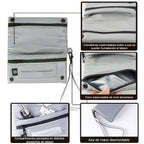 Pitillera tabaco de liar hombre y mujer tabaquera de cigarillos de PU y tela material hidrófugo forro impermeable con asa de mano