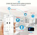 Sistema de alarma PGST para seguridad del hogar, kit de alarma DIY WiFi+GSM 2G con alerta por aplicación de teléfono, sensor de puerta/ventana, control remoto, compatible con Alexa y Google para casa, apartamento