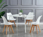 Sillas de comedor MCC Direct en juego de 4 piezas, sillas de cocina, sillas de oficina, silla de concha de diseño, "Eva" disponible en 7 colores de moda
