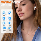 Auriculares Bluetooth | Auriculares inalámbricos, auriculares estéreo verdaderamente inalámbricos con graves mejorados, compatibles con TWS
