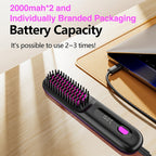 Plancha de pelo inalámbrica | Plancha de Cabello Inalámbrica, Calentamiento Rápido, Peine Alisador para Mujeres, Ligero, Puerto Tipo-C, Anti