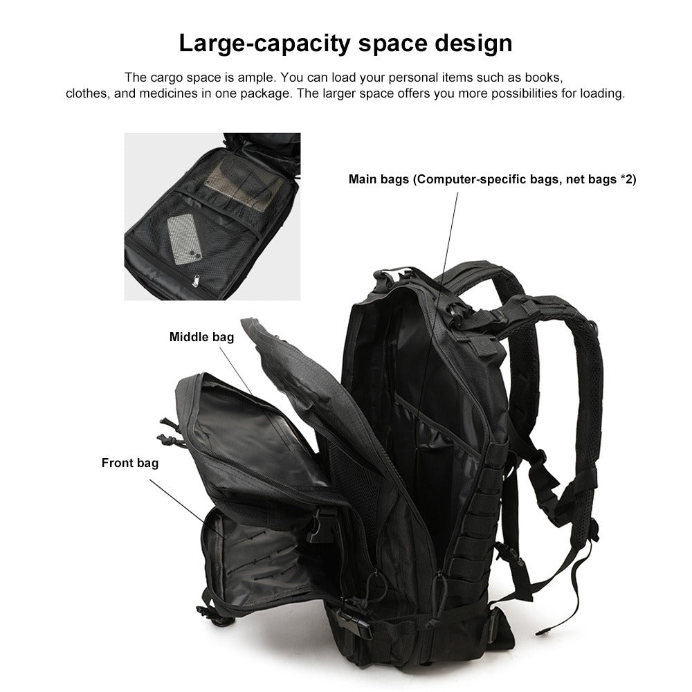 Mochilas táctica 45L Gran Capacidad Mochila Crossfit Plegable Mochila para acampar,mochilas de senderismo, trekking mochila para viajes