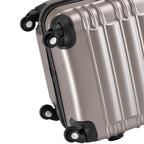 Conjunto PROVITERA de 4 Maletas Rígidas de ABS, Maleta Rígida S-M-L-XL con Asa Telescópica de Gel y 4 Ruedas de Rodadura Fácil, Trolley Ligero y Resistente al Viaje, Equipaje de Mano con Cerradura de Código, Mangos de Gel Ergonómicos, Ruedas Giratorias de