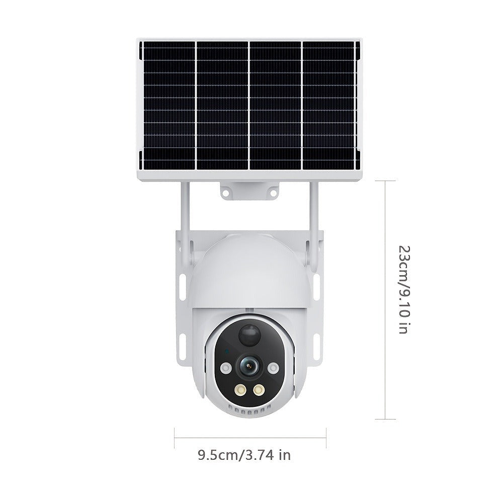 XIAOVV Cámara de Seguridad Inalámbrica Solar 4G LTE con Visión Nocturna a Color, Comunicación Bidireccional, Detección de Movimiento, 2MP, Incluye Tarjeta SIM, Alta Definición PTZ Monitorización por Panel Solar, PlR Detector de Mociones, Notificaciones y