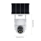 XIAOVV Cámara de Seguridad Inalámbrica Solar 4G LTE con Visión Nocturna a Color, Comunicación Bidireccional, Detección de Movimiento, 2MP, Incluye Tarjeta SIM, Alta Definición PTZ Monitorización por Panel Solar, PlR Detector de Mociones, Notificaciones y
