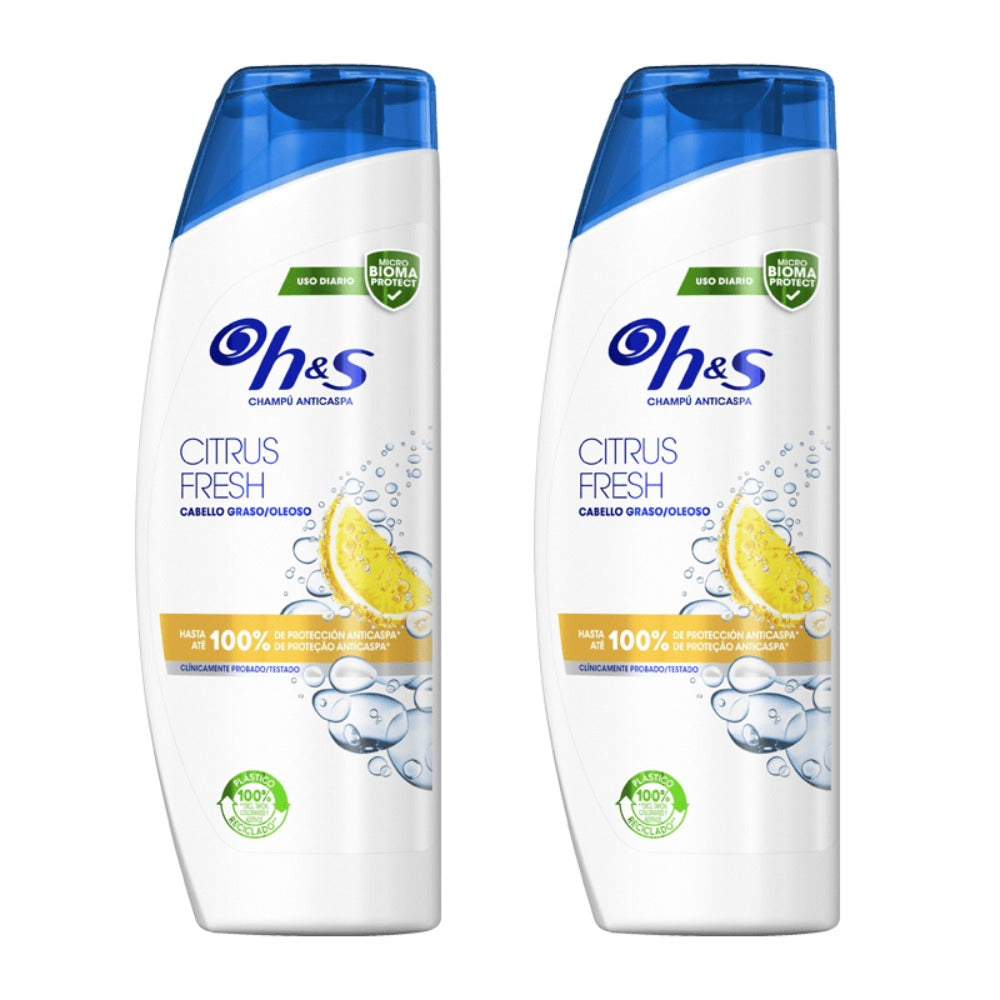 Pack Champús H&S Anticaspa HS (400ml)x2 – Protección Eficaz Contra la Caspa, Dermatológicamente Testado, Clínicamente Probado, Cuida tu Cabello y Cuero Cabelludo