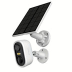 Cámara de seguridad inalámbrica con energía solar Laxihub, resolución de video de 3 millones de píxeles, cámara CCTV, cámara de vigilancia sin cables con energía solar, cámara de vigilancia con batería, nube/SD, detección de movimiento con IA, foco, IP65,