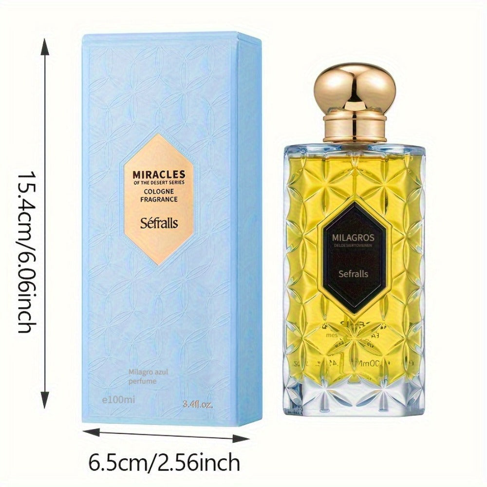 Sefralls Azure - Fragancia Duradera, Regalo Romántico para Novio, Regalo de San Valentín/Cumpleaños, Aroma Fresco y Amaderado