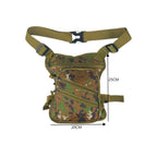 MEJORADA DL-45 Bolsa Multifunción para Pierna/Cintura - Uso Exterior, Senderismo y Deportes