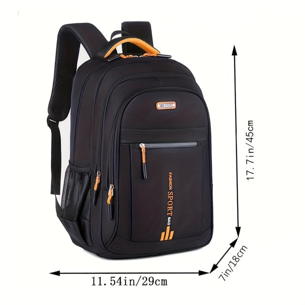 Mochila de Viaje de Gran Capacidad para Hombres - Nylon Duradero, Correas Ajustables, Bolso de Negocios y Escuela con Múltiples Compartimentos, , Mochila para Viajar