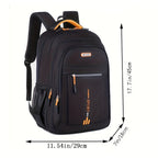 Mochila de Viaje de Gran Capacidad para Hombres - Nylon Duradero, Correas Ajustables, Bolso de Negocios y Escuela con Múltiples Compartimentos, , Mochila para Viajar