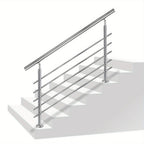 Kit de barandilla de escaleras en acero inoxidable para exteriores e interiores sin barras transversales