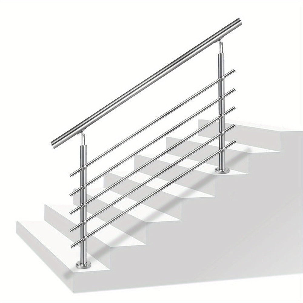 Kit de barandilla de escaleras en acero inoxidable para exteriores e interiores sin barras transversales