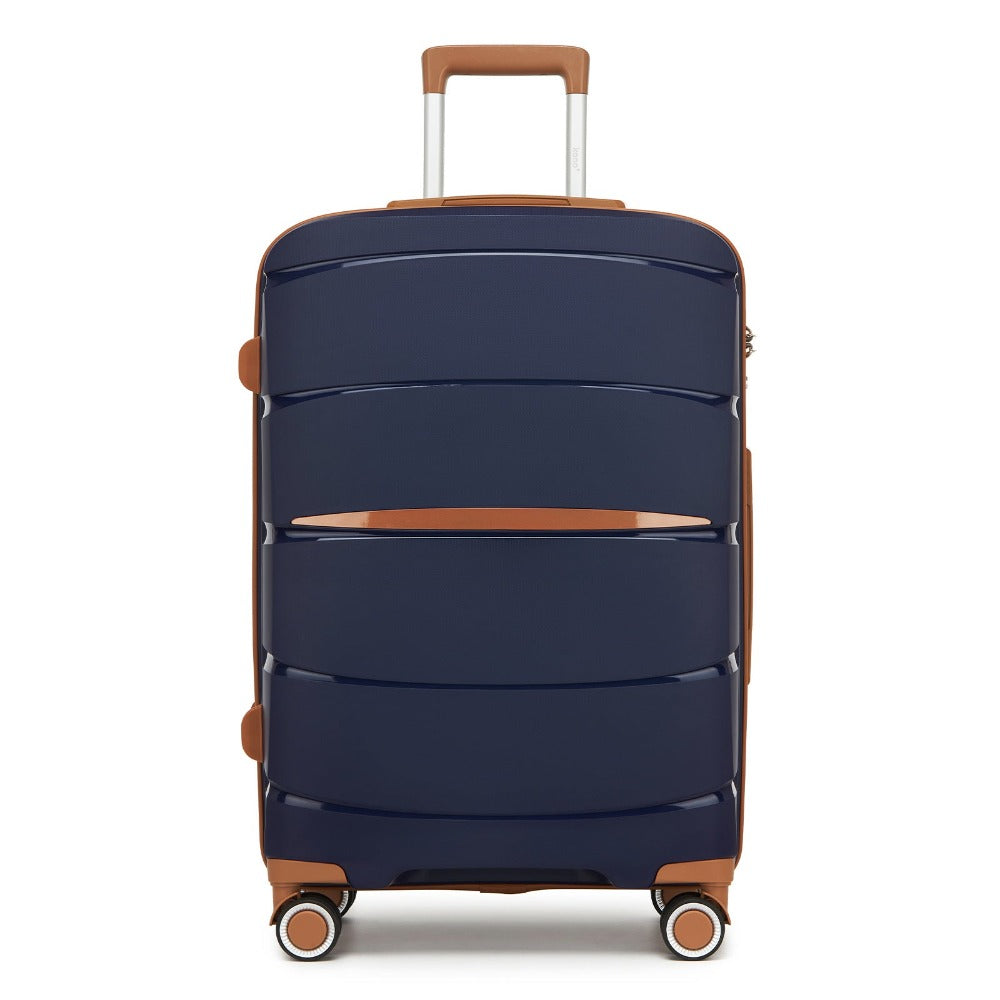 1/3 piezas de 20 pulgadas, 24 pulgadas y 28 pulgadas, maleta KONO, carrito, estuche de viaje - polipropileno, ligero, carcasa dura, 4 ruedas giratorias dobles y cerradura TSA