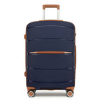 1/3 piezas de 20 pulgadas, 24 pulgadas y 28 pulgadas, maleta KONO, carrito, estuche de viaje - polipropileno, ligero, carcasa dura, 4 ruedas giratorias dobles y cerradura TSA