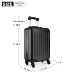 Maleta Kono de 19 pulgadas, 24 pulgadas y 28 pulgadas, Maleta de Viaje, Trolley, Equipaje de Carcasa Dura ABS, 4 Ruedas, Maleta con Ruedas Giratorias