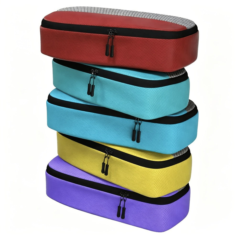 Juego de 5 Bolsas de Almacenamiento de Colores en Tamaños S, M, L, Disponibles en Tres Tamaños