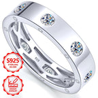 Anillo de moda exquisito para mujer PM:A25 de plata de ley 925, elegante y con estilo, con incrustaciones de circonita sintética, un anillo de joyería de alto valor para mujer, adecuado para viajes de vacaciones y uso diario, el regalo conmemorativo perfe
