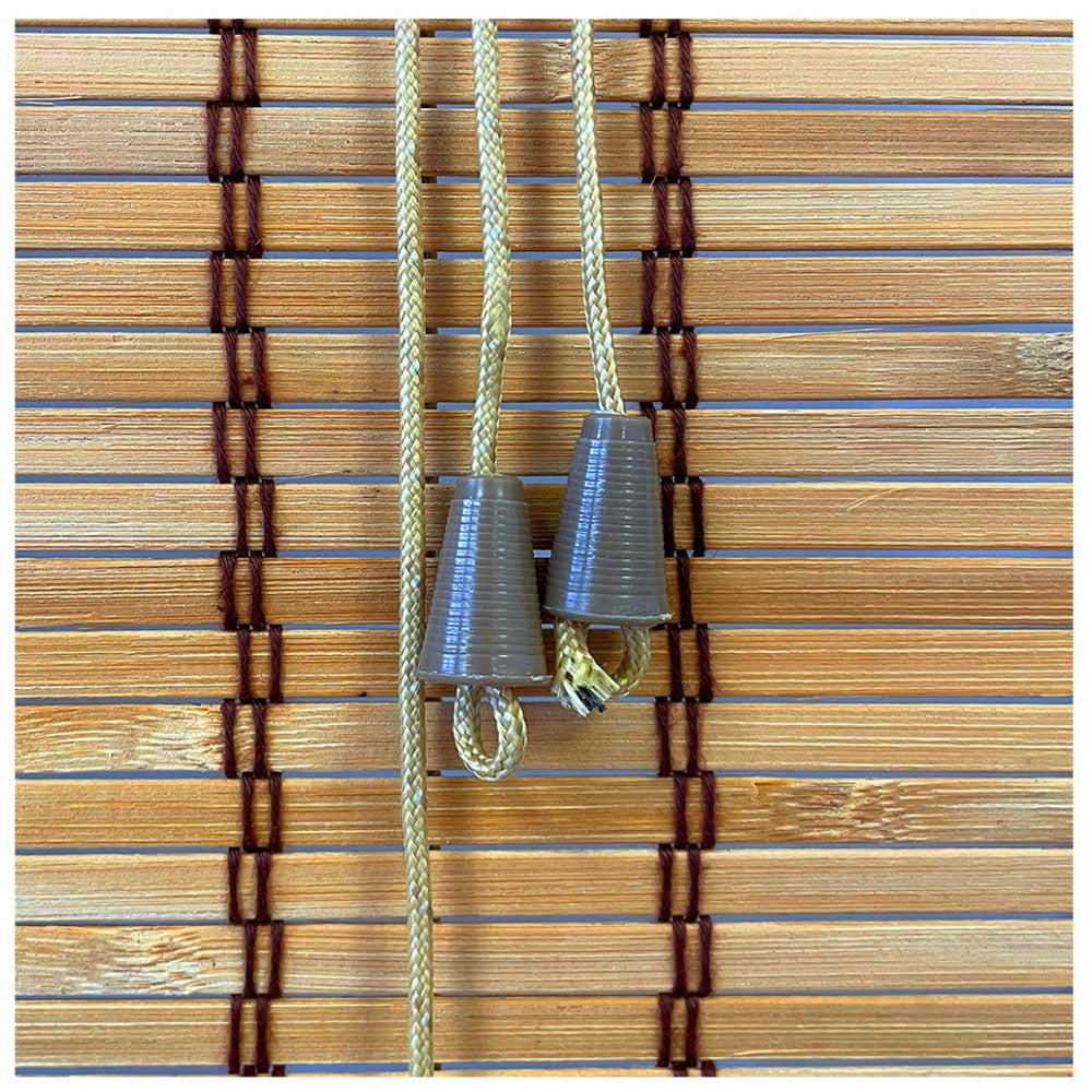 Persiana Enrollable de Bambú Natural para Puertas y Ventanas Decorativa. Estor Ajustable de Ocultación para Exterior e Interior Protector de Fácil Instalación.