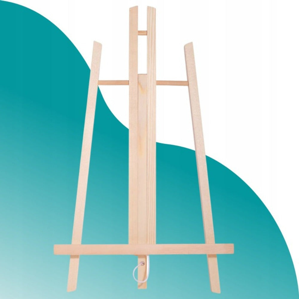 Set de Pintura Artmaker Grande - Kit Artístico Completo con Caballete de Madera de 50cm, 3 Lienzos (25x25cm), 12x12ml de Pinturas Acrílicas, 10 Pinceles y Paleta de Pintura - Suministros de Arte Profesionales para Principiantes y Artistas Avanzados - Rega