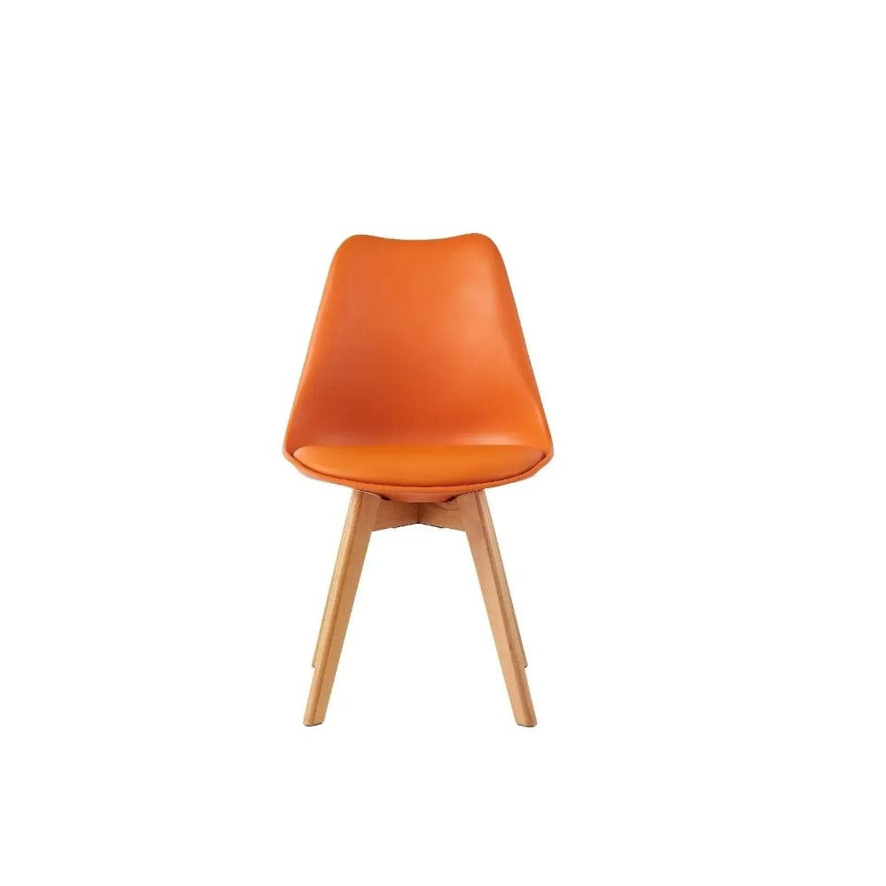 Sillas de comedor MCC Direct en juego de 4 piezas, sillas de cocina, sillas de oficina, silla de concha de diseño, "Eva" disponible en 7 colores de moda