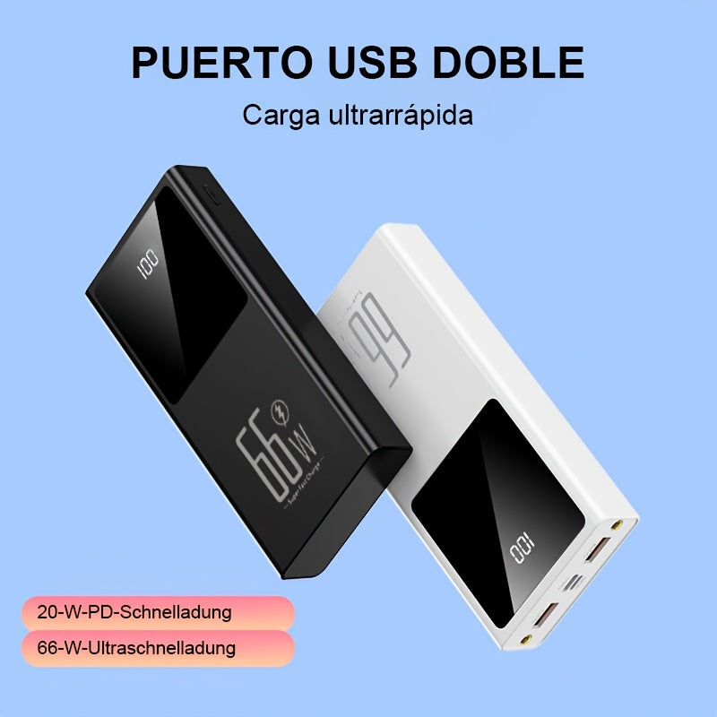 Power bank para carga durante viajes y uso diario | 50000 mAh y 22.5 W